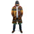 Kenya Safari Christmas Cloak Black Santa Riding Lion - Heri ya Krismasi - Wonder Print Shop