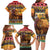 Kenya Safari Christmas Family Matching Long Sleeve Bodycon Dress and Hawaiian Shirt Black Santa Riding Lion - Heri ya Krismasi - Wonder Print Shop