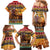 Kenya Safari Christmas Family Matching Mermaid Dress and Hawaiian Shirt Black Santa Riding Lion - Heri ya Krismasi - Wonder Print Shop
