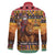 Kenya Safari Christmas Family Matching Mermaid Dress and Hawaiian Shirt Black Santa Riding Lion - Heri ya Krismasi - Wonder Print Shop