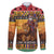 Kenya Safari Christmas Family Matching Off The Shoulder Long Sleeve Dress and Hawaiian Shirt Black Santa Riding Lion - Heri ya Krismasi - Wonder Print Shop