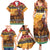 Kenya Safari Christmas Family Matching Summer Maxi Dress and Hawaiian Shirt Black Santa Riding Lion - Heri ya Krismasi - Wonder Print Shop