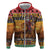 Kenya Safari Christmas Hoodie Black Santa Riding Lion - Heri ya Krismasi - Wonder Print Shop