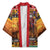 Kenya Safari Christmas Kimono Black Santa Riding Lion - Heri ya Krismasi - Wonder Print Shop