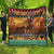 Kenya Safari Christmas Quilt Black Santa Riding Lion - Heri ya Krismasi - Wonder Print Shop