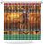 Kenya Safari Christmas Shower Curtain Black Santa Riding Lion - Heri ya Krismasi - Wonder Print Shop