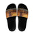 Kenya Safari Christmas Slide Sandals Black Santa Riding Lion - Heri ya Krismasi - Wonder Print Shop