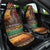 Kenya Safari Christmas Car Seat Cover Black Santa Riding Rhinoceros - Heri ya Krismasi - Wonder Print Shop