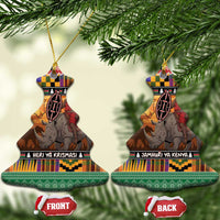Kenya Safari Christmas Ceramic Ornament Black Santa Riding Rhinoceros - Heri ya Krismasi - Wonder Print Shop