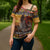 Kenya Safari Christmas Cross Shoulder Shirt Black Santa Riding Rhinoceros - Heri ya Krismasi - Wonder Print Shop