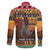 Kenya Safari Christmas Family Matching Mermaid Dress and Hawaiian Shirt Black Santa Riding Rhinoceros - Heri ya Krismasi - Wonder Print Shop