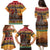 Kenya Safari Christmas Family Matching Puletasi and Hawaiian Shirt Black Santa Riding Rhinoceros - Heri ya Krismasi - Wonder Print Shop