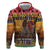 Kenya Safari Christmas Hoodie Black Santa Riding Rhinoceros - Heri ya Krismasi - Wonder Print Shop