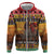 Kenya Safari Christmas Hoodie Black Santa Riding Rhinoceros - Heri ya Krismasi - Wonder Print Shop