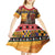 Kenya Safari Christmas Kid Short Sleeve Dress Black Santa Riding Rhinoceros - Heri ya Krismasi - Wonder Print Shop
