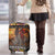 Kenya Safari Christmas Luggage Cover Black Santa Riding Rhinoceros - Heri ya Krismasi - Wonder Print Shop