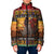 Kenya Safari Christmas Padded Jacket Black Santa Riding Rhinoceros - Heri ya Krismasi - Wonder Print Shop