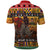 Kenya Safari Christmas Polo Shirt Black Santa Riding Rhinoceros - Heri ya Krismasi - Wonder Print Shop