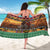 Kenya Safari Christmas Sarong Black Santa Riding Rhinoceros - Heri ya Krismasi - Wonder Print Shop