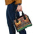 Kenya Safari Christmas Shoulder Handbag Black Santa Riding Rhinoceros - Heri ya Krismasi - Wonder Print Shop