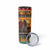 Kenya Safari Christmas Skinny Tumbler Black Santa Riding Rhinoceros - Heri ya Krismasi - Wonder Print Shop