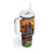 Kenya Safari Christmas Tumbler With Handle Black Santa Riding Rhinoceros - Heri ya Krismasi - Wonder Print Shop