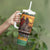 Kenya Safari Christmas Tumbler With Handle Black Santa Riding Rhinoceros - Heri ya Krismasi - Wonder Print Shop