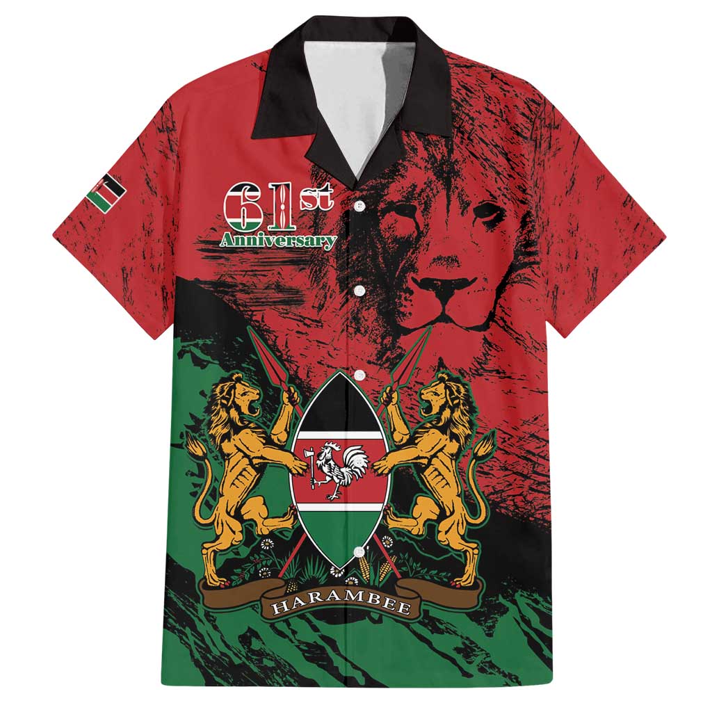 Kenya Independence Day Family Matching Puletasi and Hawaiian Shirt 61st Anniversary - Coat Of Arms - Wonder Print Shop