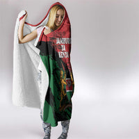 Kenya Independence Day Hooded Blanket 61st Anniversary - Coat Of Arms