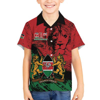 Kenya Independence Day Kid Hawaiian Shirt 61st Anniversary - Coat Of Arms - Wonder Print Shop
