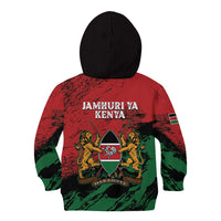 Kenya Independence Day Kid Hoodie 61st Anniversary - Coat Of Arms - Wonder Print Shop