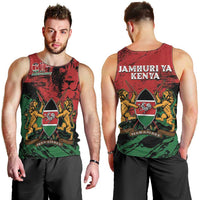 Kenya Independence Day Men Tank Top 61st Anniversary - Coat Of Arms - Wonder Print Shop