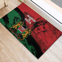 Kenya Independence Day Rubber Doormat 61st Anniversary - Coat Of Arms - Wonder Print Shop