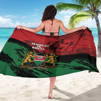 Kenya Independence Day Sarong 61st Anniversary - Coat Of Arms - Wonder Print Shop