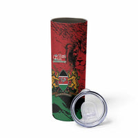 Kenya Independence Day Skinny Tumbler 61st Anniversary - Coat Of Arms - Wonder Print Shop