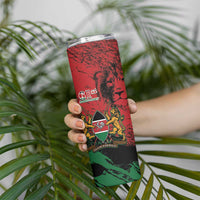 Kenya Independence Day Skinny Tumbler 61st Anniversary - Coat Of Arms - Wonder Print Shop