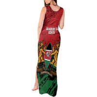 Kenya Independence Day Tank Maxi Dress 61st Anniversary - Coat Of Arms - Wonder Print Shop