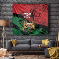 Kenya Independence Day Tapestry 61st Anniversary - Coat Of Arms - Wonder Print Shop
