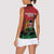 Kenya Independence Day Women Sleeveless Polo Shirt 61st Anniversary - Coat Of Arms - Wonder Print Shop