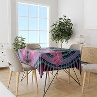 Personalised Kenya Lilac Breasted Roller Tablecloth Mix Maasai Shield With Orchid Flower - Wonder Print Shop