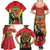 Personalised Morocco Proclamation Day Family Matching Summer Maxi Dress and Hawaiian Shirt Barbary Lion Mix Islamic Pattern - Wonder Print Shop