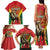 Personalised Morocco Proclamation Day Family Matching Tank Maxi Dress and Hawaiian Shirt Barbary Lion Mix Islamic Pattern - Wonder Print Shop