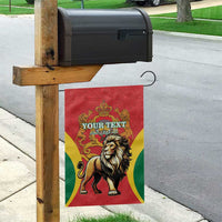 Personalised Morocco Proclamation Day Garden Flag Barbary Lion Mix Islamic Pattern - Wonder Print Shop