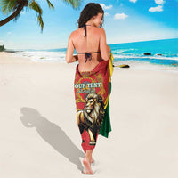 Personalised Morocco Proclamation Day Sarong Barbary Lion Mix Islamic Pattern - Wonder Print Shop