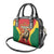 Personalised Morocco Proclamation Day Shoulder Handbag Barbary Lion Mix Islamic Pattern