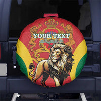 Personalised Morocco Proclamation Day Spare Tire Cover Barbary Lion Mix Islamic Pattern - Wonder Print Shop