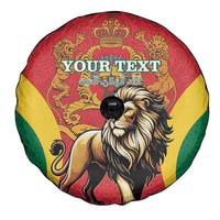 Personalised Morocco Proclamation Day Spare Tire Cover Barbary Lion Mix Islamic Pattern - Wonder Print Shop