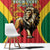 Personalised Morocco Proclamation Day Window Curtain Barbary Lion Mix Islamic Pattern - Wonder Print Shop