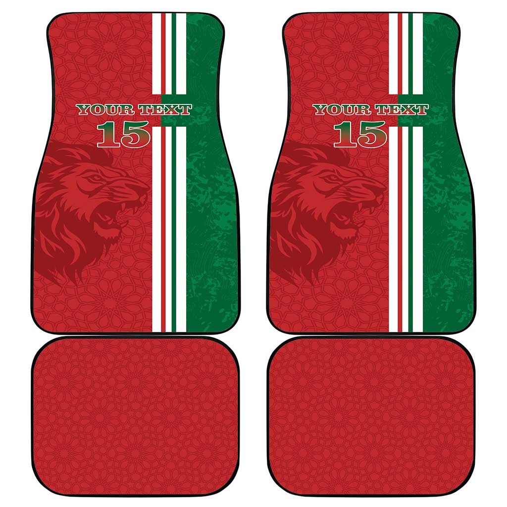 Custom Morocco Football Car Mats Go Atlas Lions - Wonder Print Shop