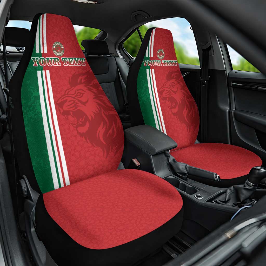 Custom Morocco Football Car Seat Cover Go Atlas Lions - Wonder Print Shop